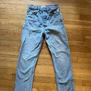Agolde High Rise Straight Leg Jeans